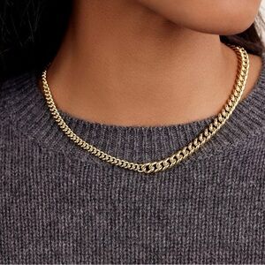 Gorjana Lou link asymmetrical necklace